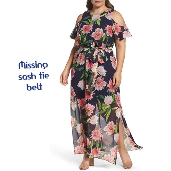 Eliza J Dresses & Skirts - ElizaJ ColdShoulder MaxiDress